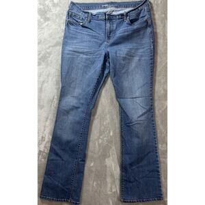 Old Navy Jeans Womens 14 Orignal Bootcut Mid-Rise Lt Wash Retro Academia Casual